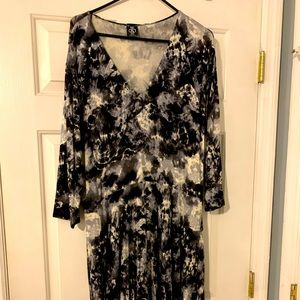 2XL Agnes & Dora Black Tie Dye Curie Dress